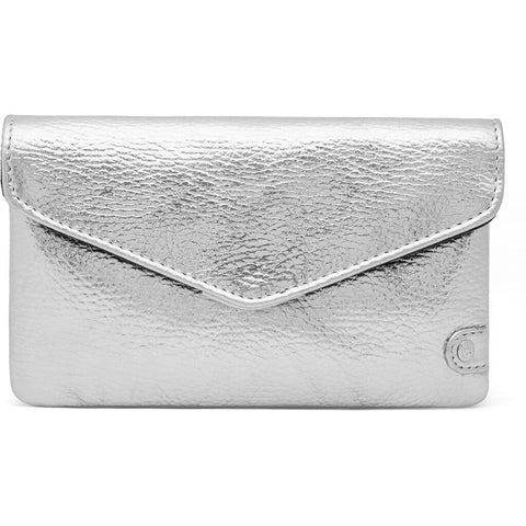 DEPECHE Purse/waist bag in soft leather and timeless design Purse / Credit card holder 098 Silver