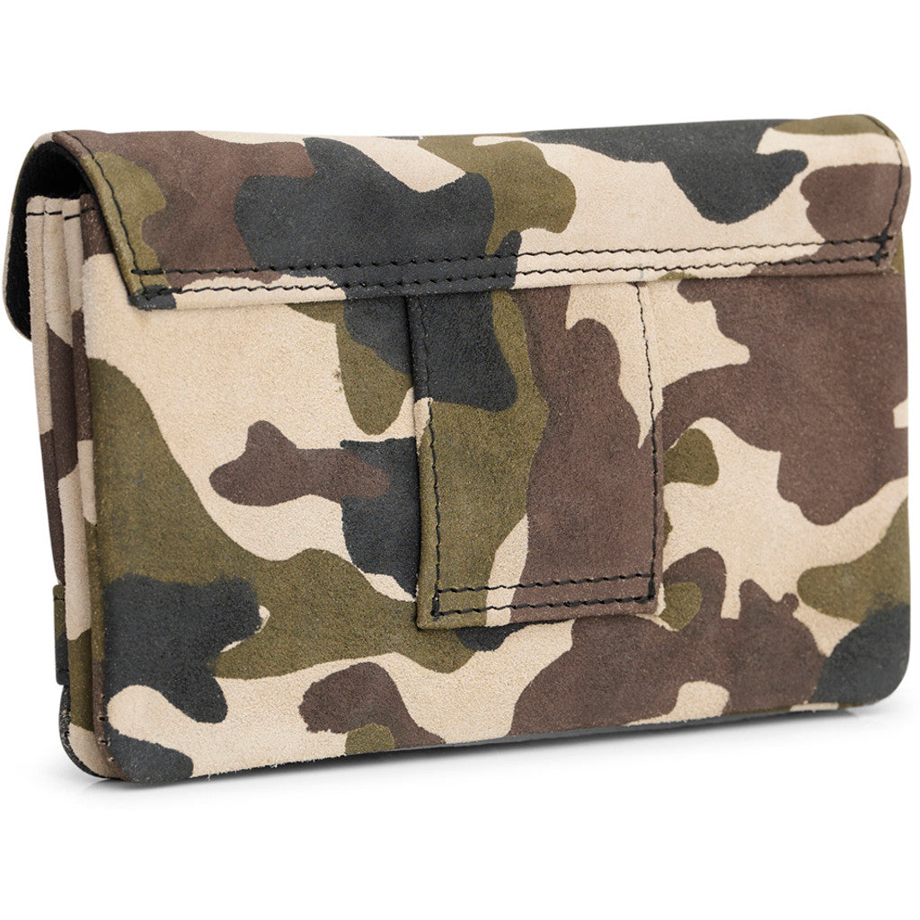 DEPECHE Purse/waist bag in soft leather and timeless design Purse / Credit card holder 123 Camouflage