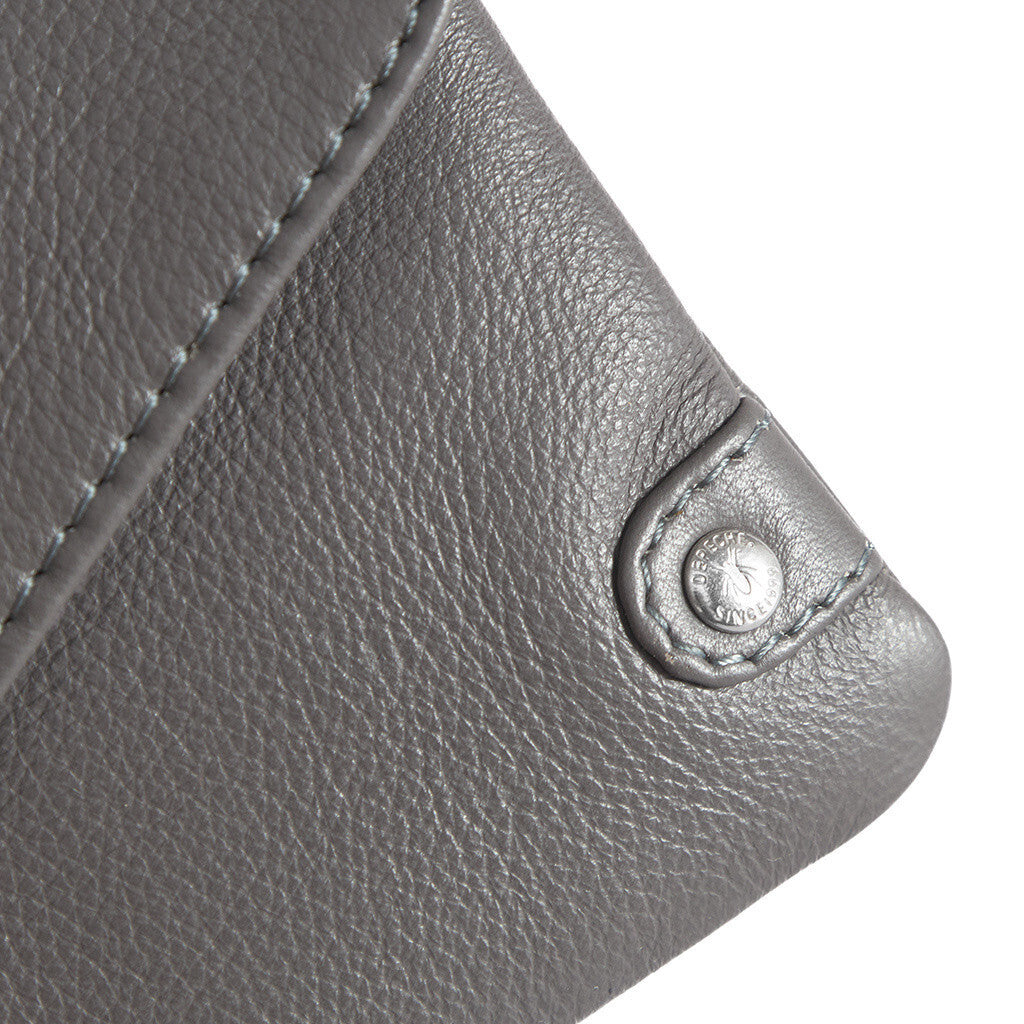 DEPECHE Purse/waist bag in soft leather and timeless design Purse / Credit card holder 158 Thunder grey