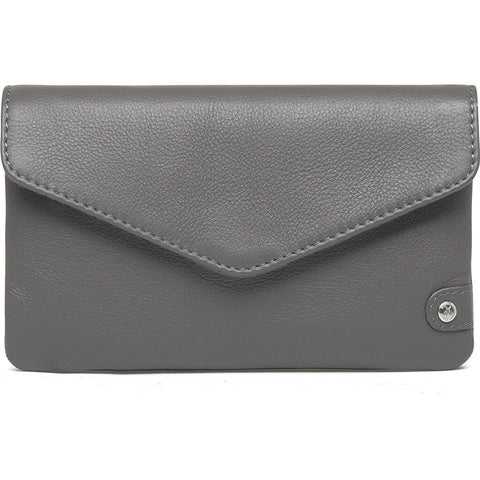 DEPECHE Purse/waist bag in soft leather and timeless design Purse / Credit card holder 158 Thunder grey
