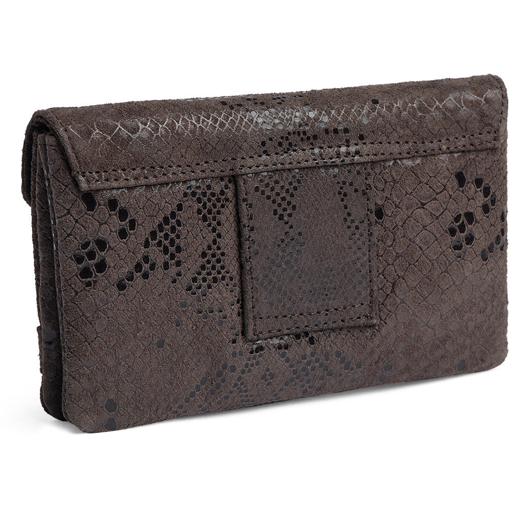 DEPECHE Purse/waist bag in soft leather and timeless design Purse / Credit card holder 340 Mocca Snake