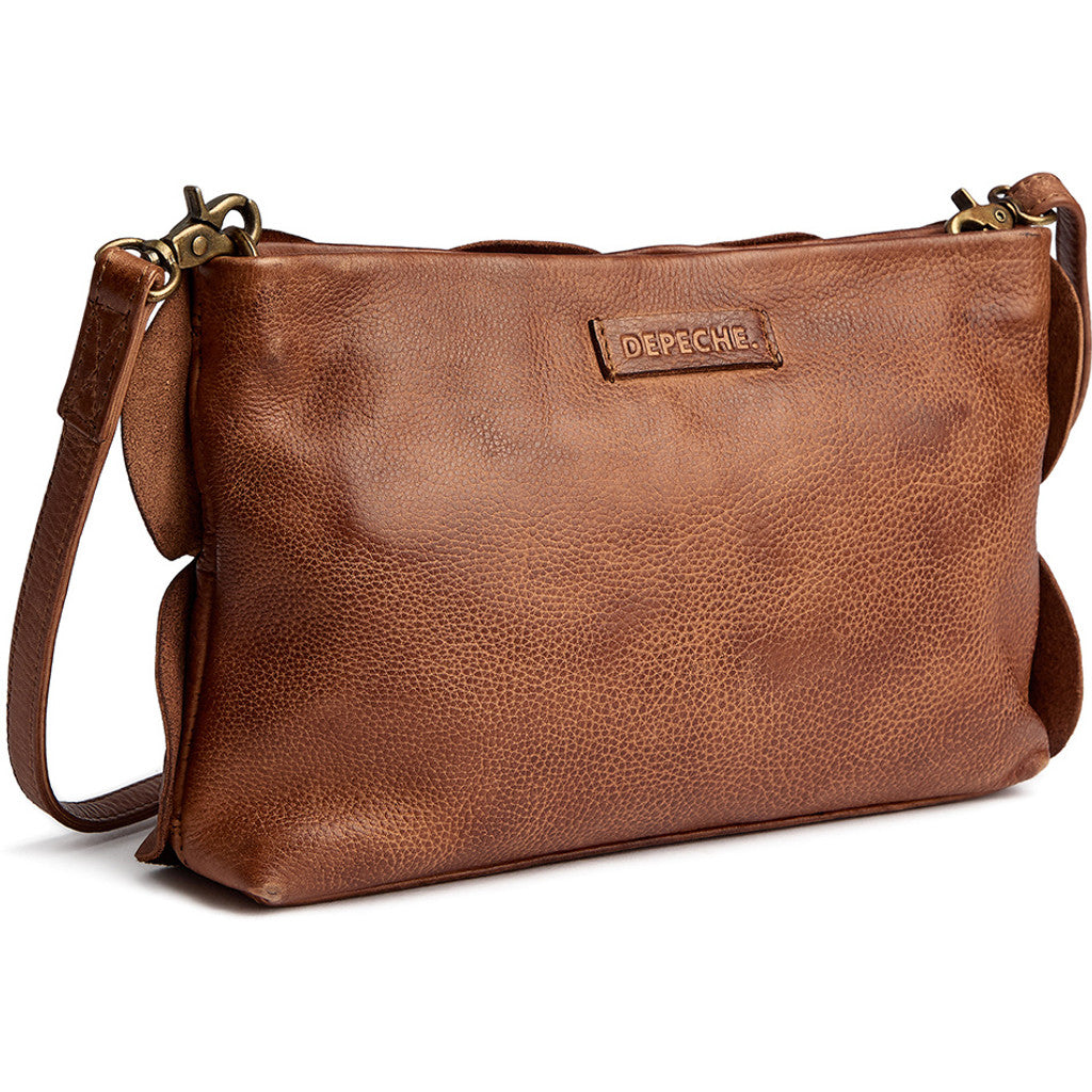 DEPECHE Rio Clutch Small bag / Clutch 040 Dark cognac