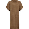 Depeche leather wear Sandra suede dress Dress 007 Mud