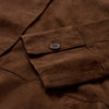 Depeche leather wear Sandy suede shirt dress Shirts 307 Choco