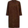 Depeche leather wear Sandy suede shirt dress Shirts 307 Choco