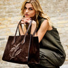 DEPECHE Santa Fe Shopper Shopper 008 Chocolate