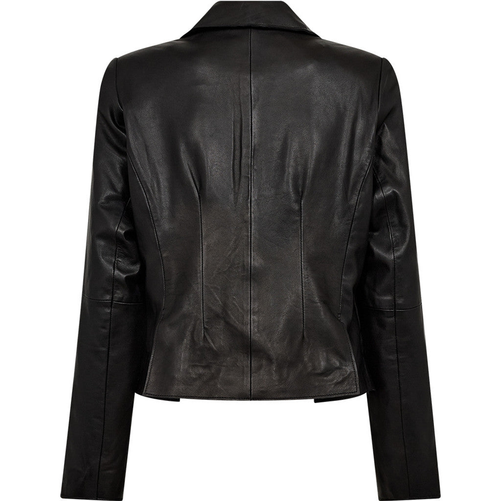Depeche leather wear Savanna leather blazer Blazer 099 Black