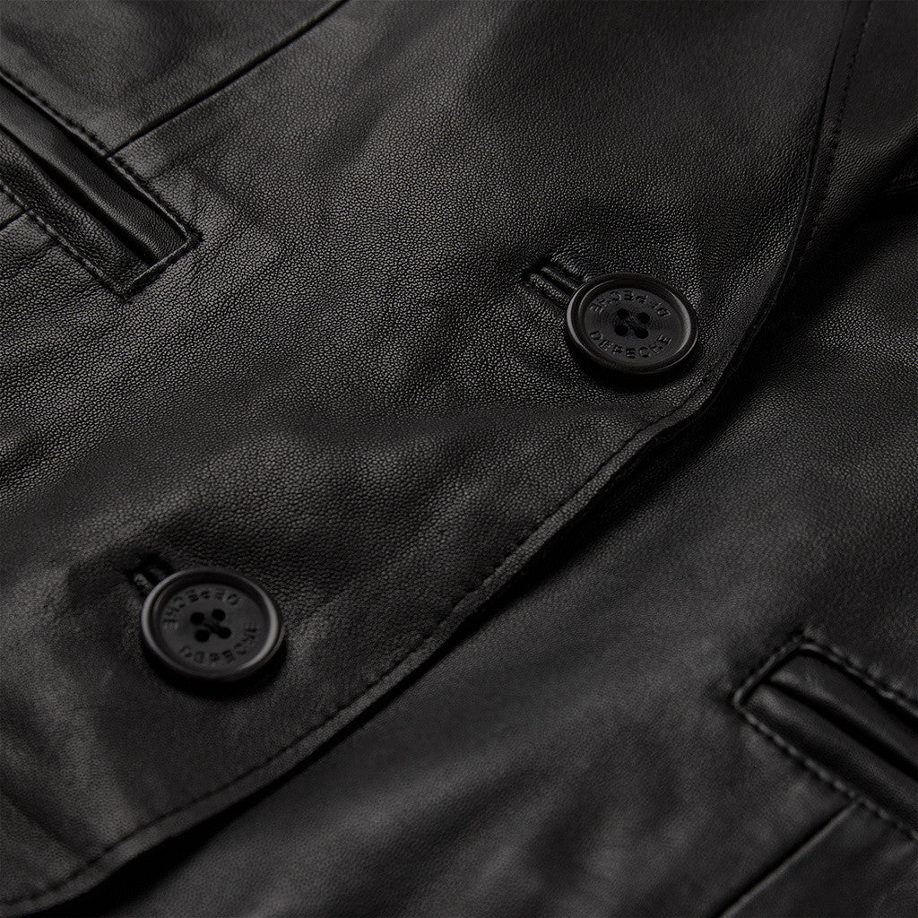 Depeche leather wear Savanna leather blazer Blazer 099 Black