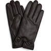 DEPECHE Sheep leather gloves with bow detail Gloves 008 Chocolate