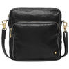 DEPECHE Simple crossover bag in beautiful leather Cross over 099 Black