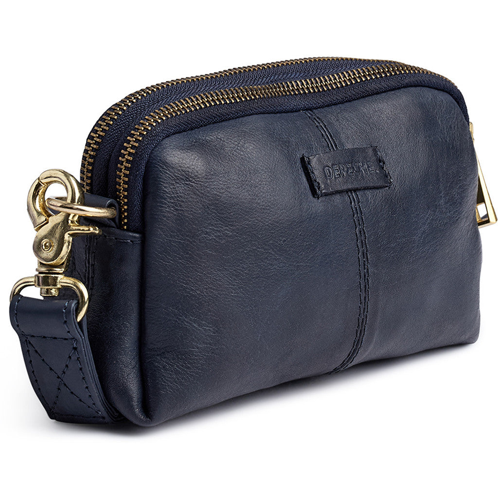 DEPECHE Small leather clutch in classic design Small bag / Clutch 285 Midnight Blue