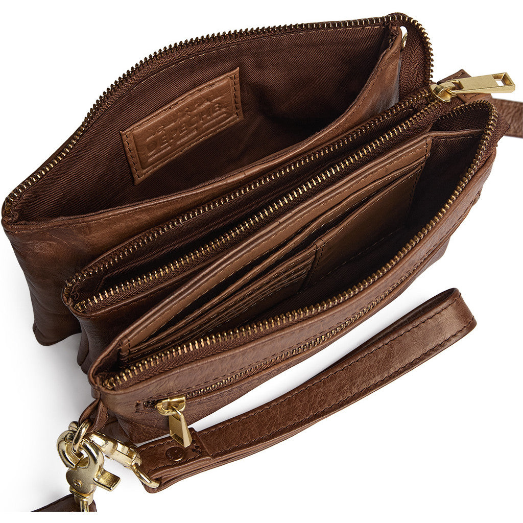 DEPECHE Small leatherbag with golden details Small bag / Clutch 221 Chesterfield