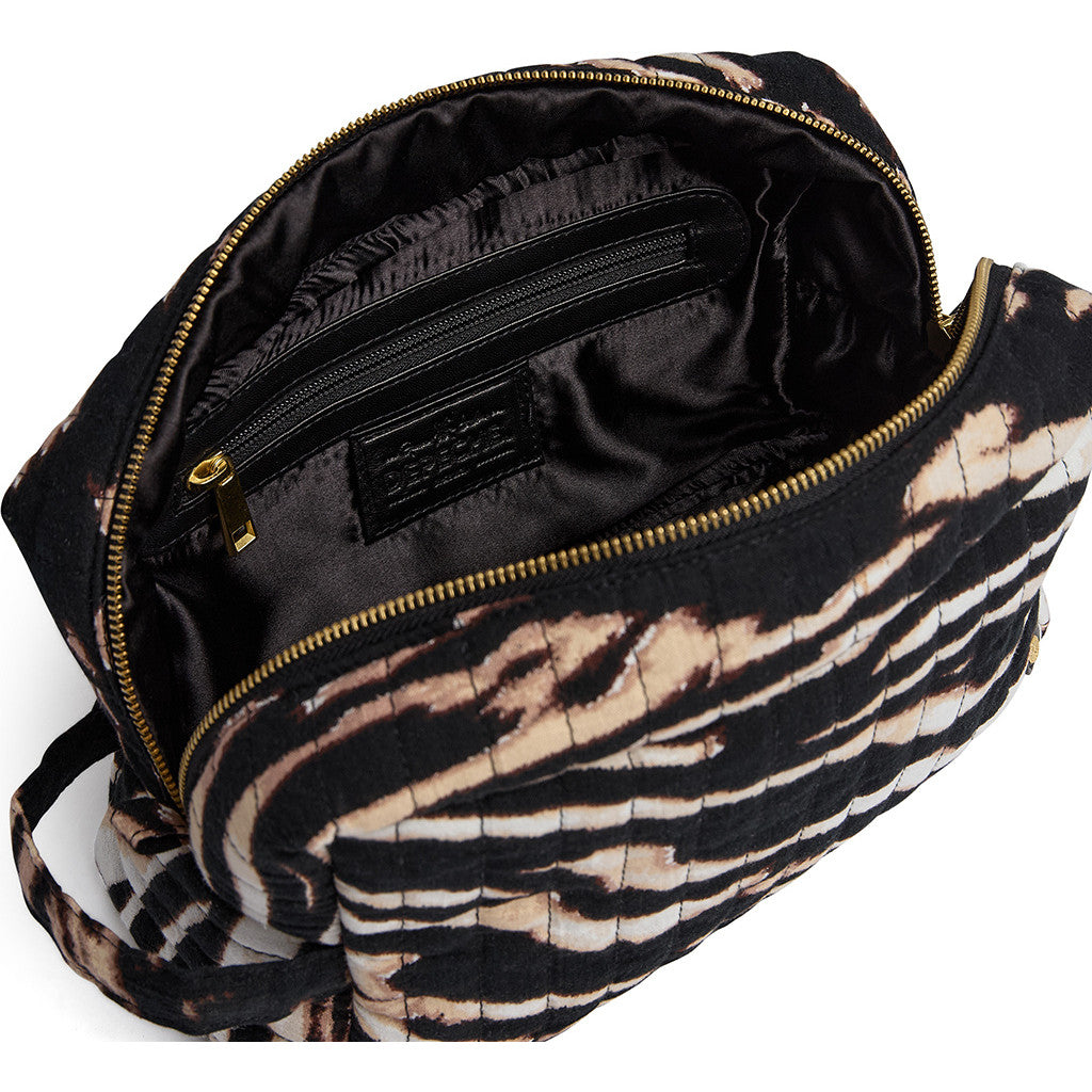 DEPECHE Small leopard print cosmetic bag Accessories 080 Zebra