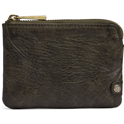 DEPECHE Small purse in soft leather Purse / Credit card holder 049 Army Green