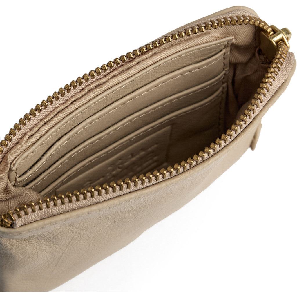 DEPECHE Small purse in soft leather Purse / Credit card holder 228 Soft Sand