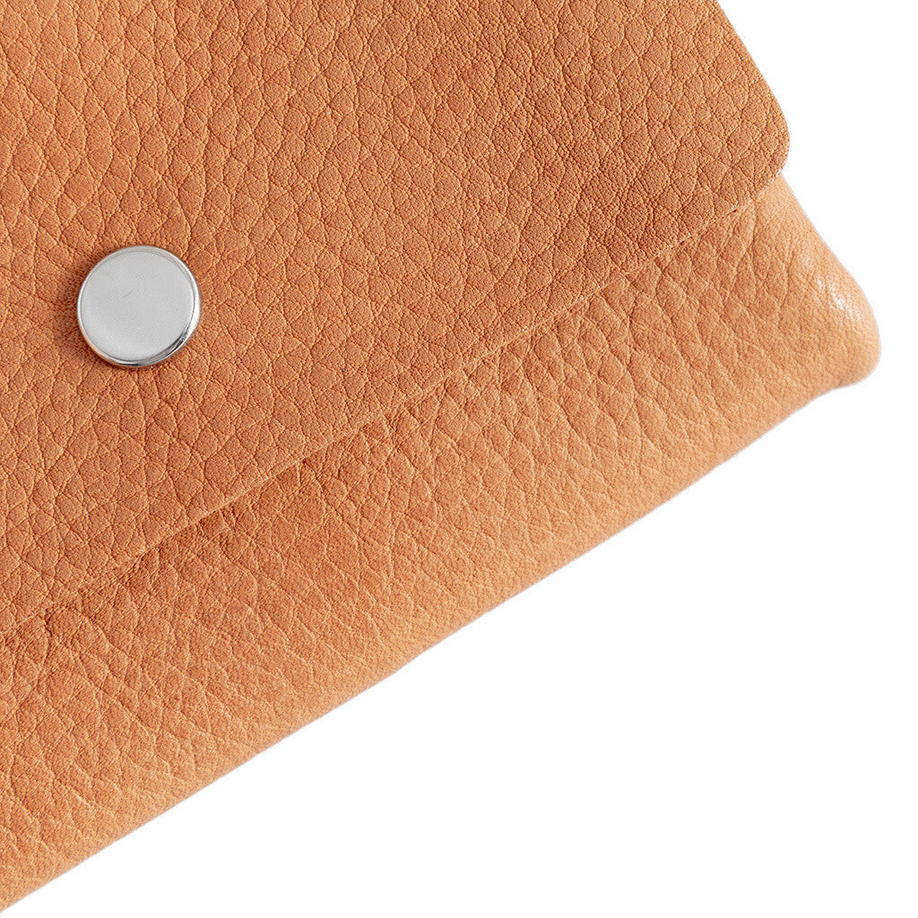 DEPECHE Wallet/credit card holder in soft leather Purse / Credit card holder 014 Cognac