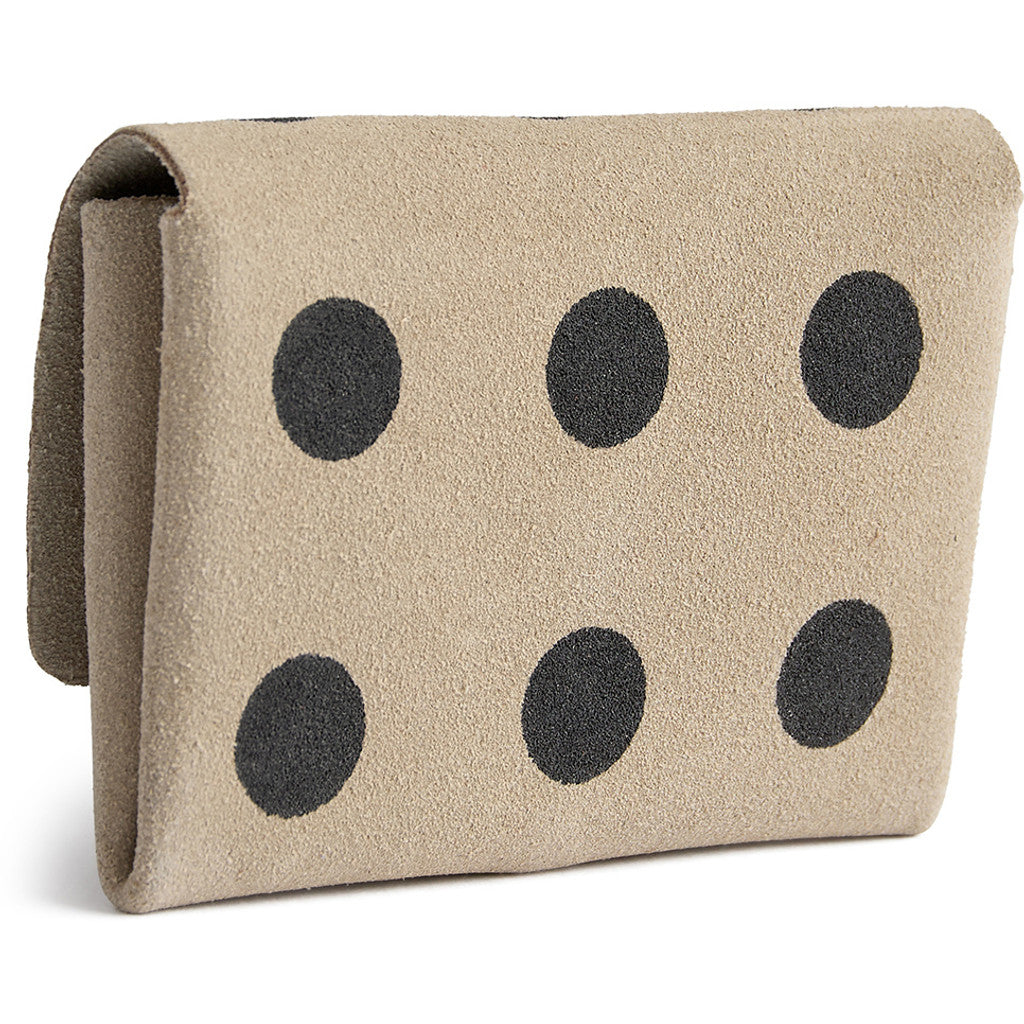 DEPECHE Wallet/credit card holder in soft leather Purse / Credit card holder 301 Black Dots
