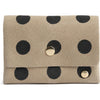 DEPECHE Wallet/credit card holder in soft leather Purse / Credit card holder 301 Black Dots