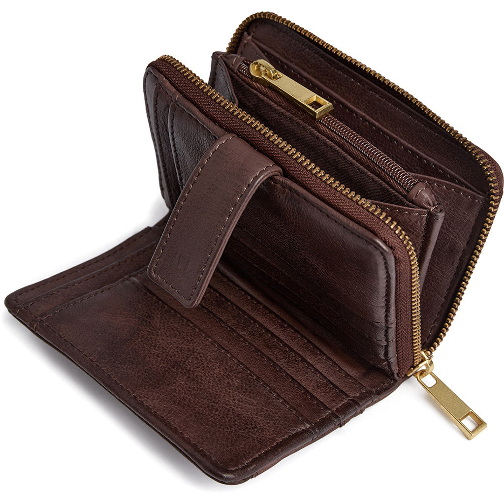 DEPECHE Soft and delicious leather wallet Purse / Credit card holder 106 Coffee