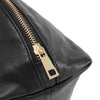 DEPECHE Soft and spacious leather cosmetic bag Accessories 099 Black (Nero)