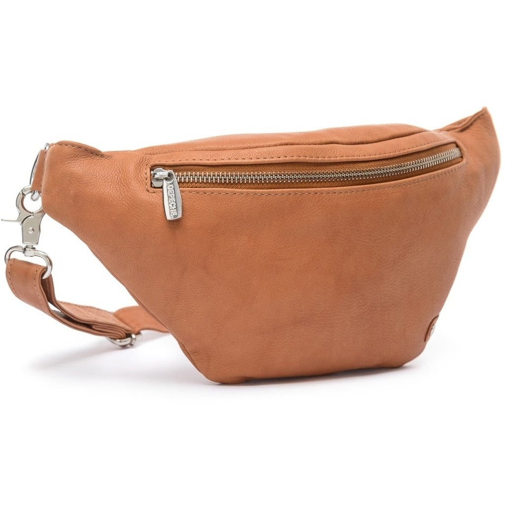 DEPECHE High-quality leather bumbag Bumbag 014 Cognac