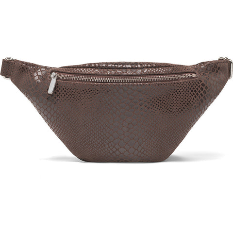 DEPECHE High-quality leather bumbag Bumbag 265 Brown Croco