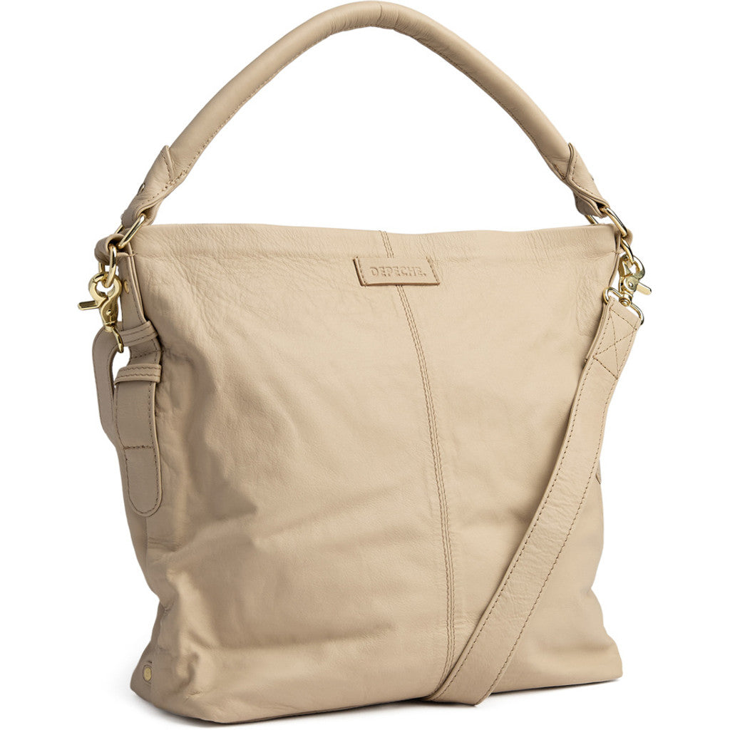 DEPECHE Spacious shoulder bag in nice leather quality Shoulderbag / Handbag 228 Soft Sand