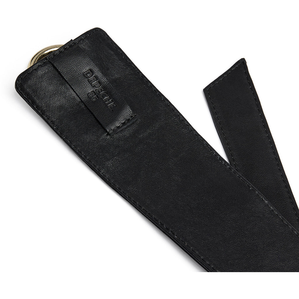 DEPECHE Statement leather waist belt Belts 190 Black/Gold