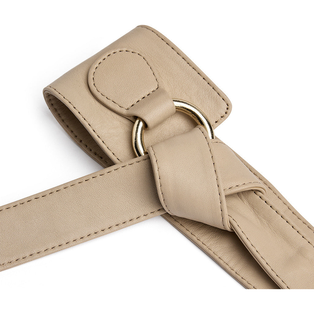 DEPECHE Statement leather waist belt Belts 202 Vanilla