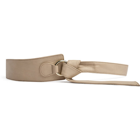 DEPECHE Statement leather waist belt Belts 202 Vanilla