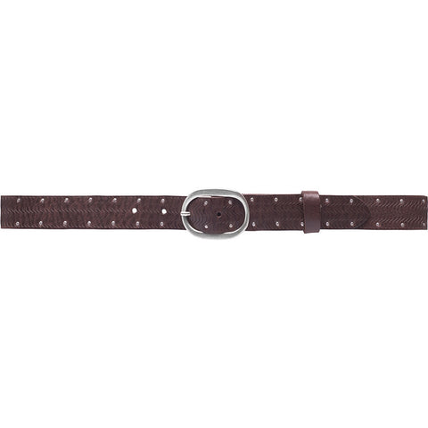 DEPECHE Studded jeans belt Belts 161 Dark brown