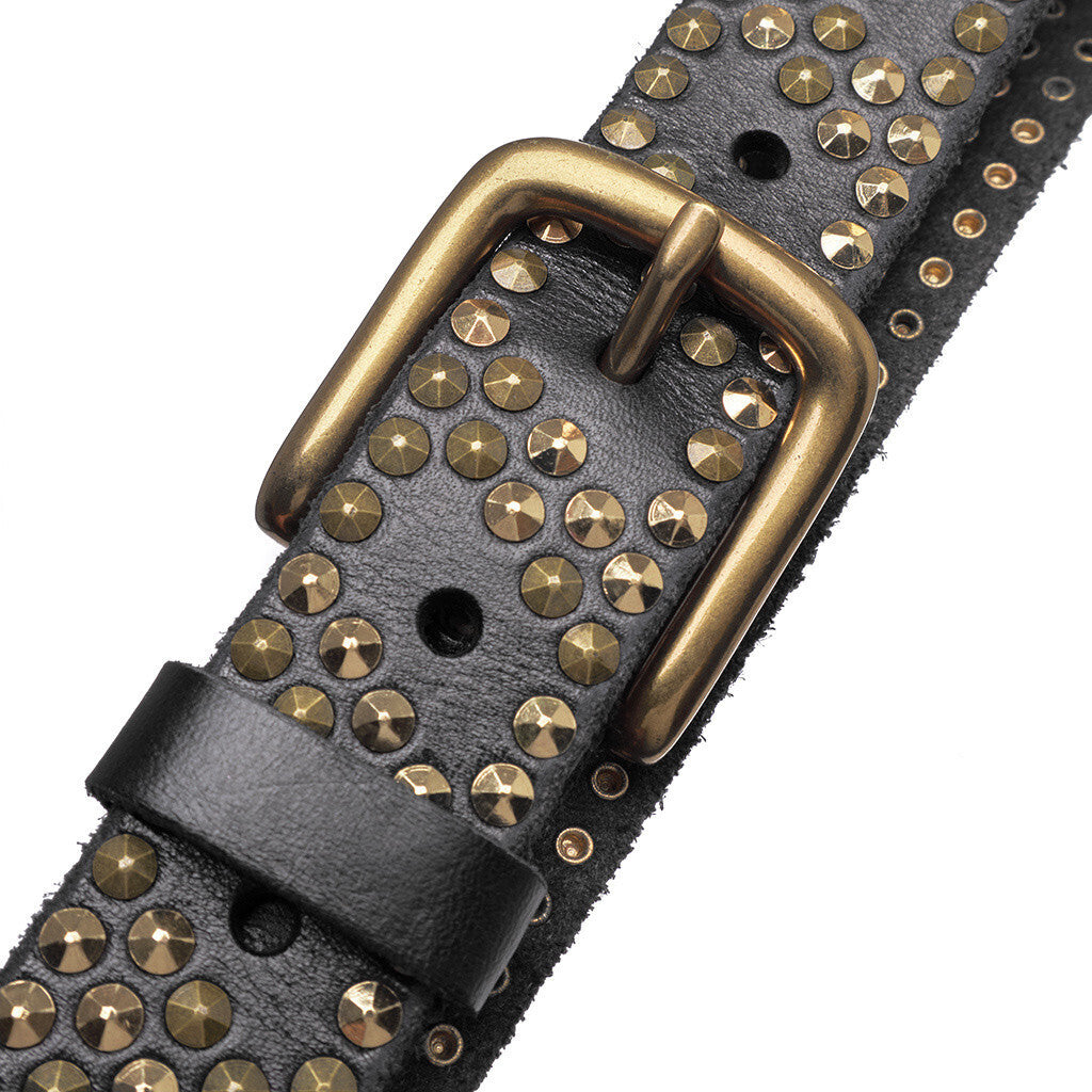 DEPECHE Studded jeans belt Belts 099 Black (Nero)