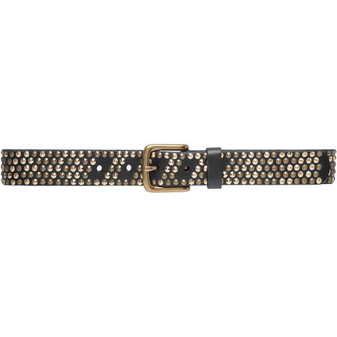 Cool narrow belt with details / 11478 - Brown