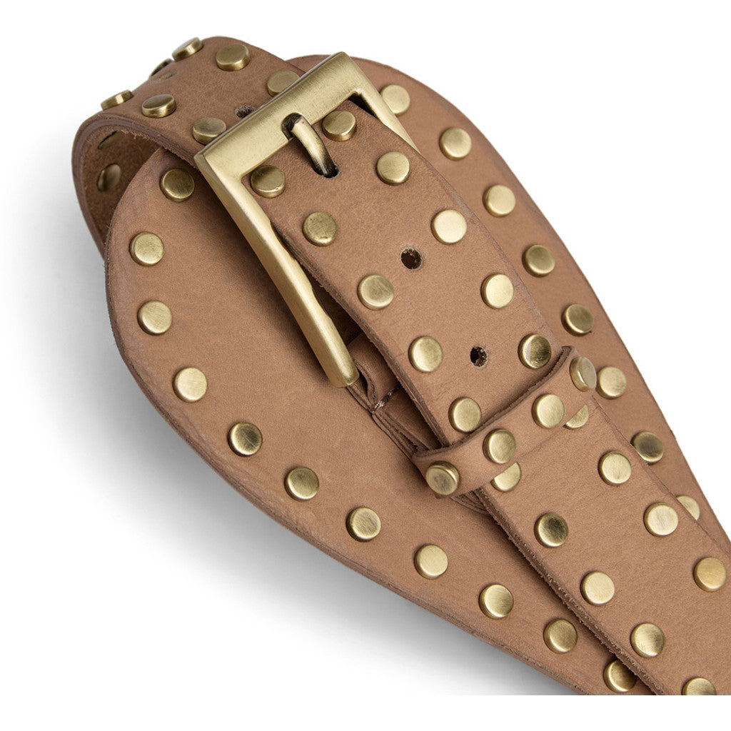 DEPECHE Studded waist belt Belts 156 Camel