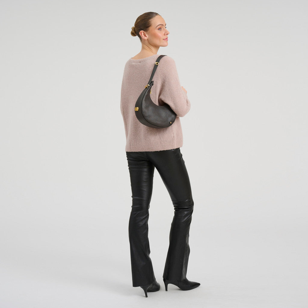 DEPECHE Stylish handbag Cross over 161 Dark brown