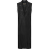 Depeche leather wear Stylish long leather vest Vest 099 Black