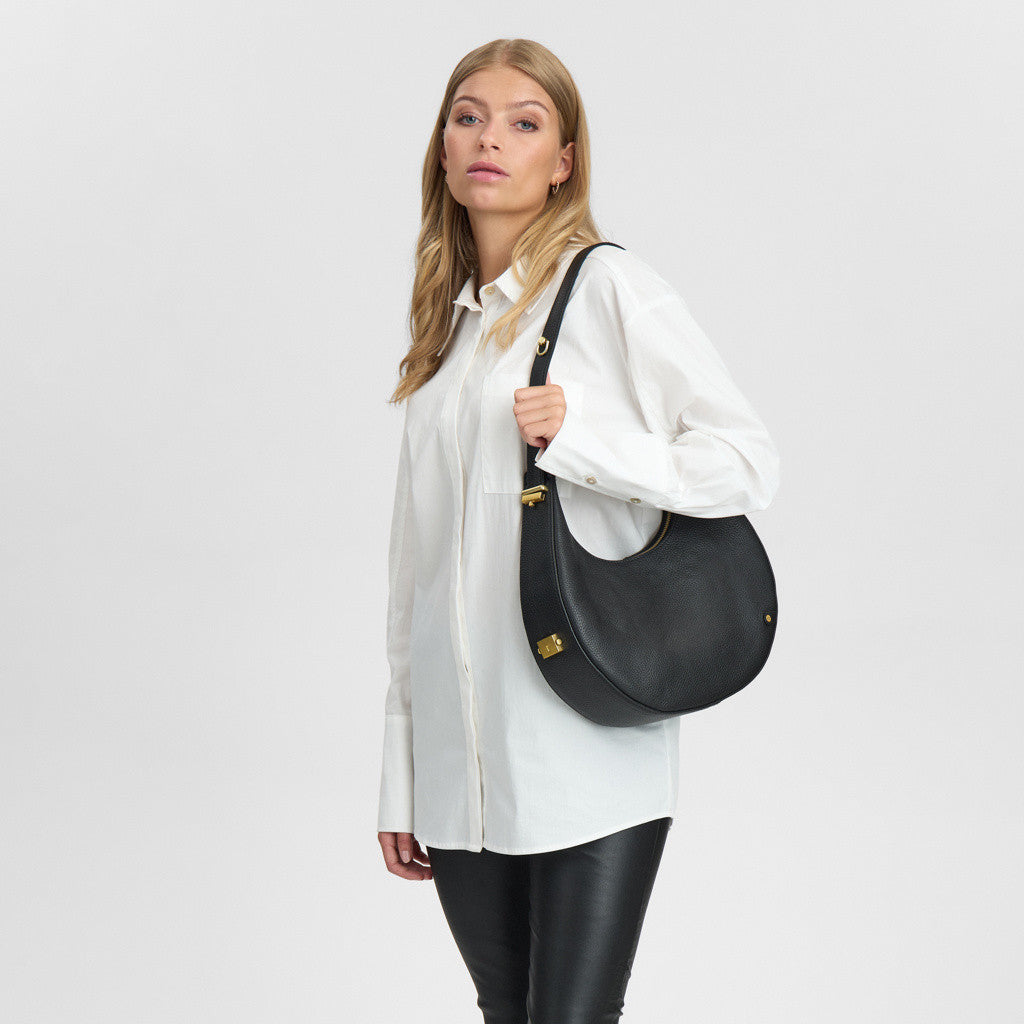 DEPECHE Stylish shoulderbag Shoulderbag / Handbag 099 Black (Nero)