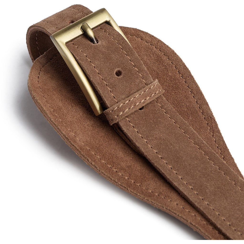 DEPECHE Suede Waist Belt Belt 327 Dark Camel