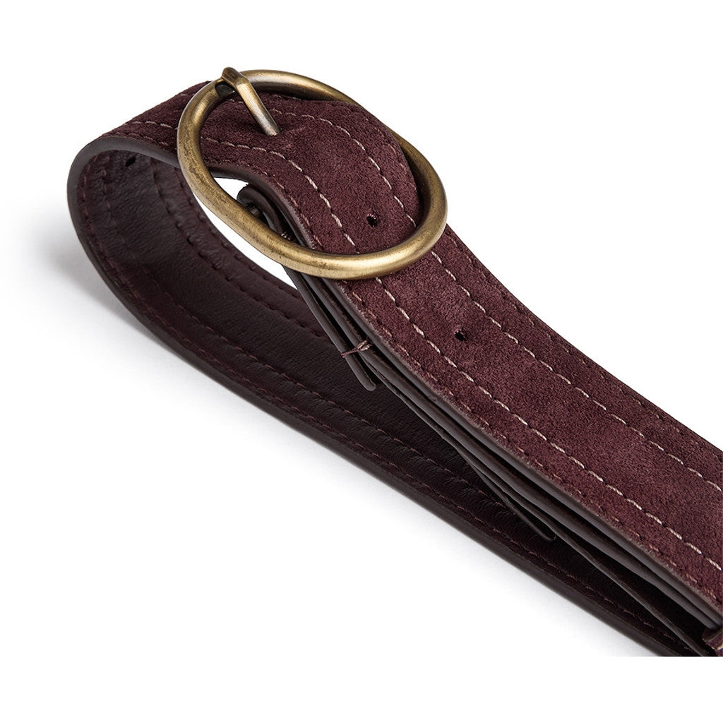 DEPECHE Suede belt Belt 321 Plum