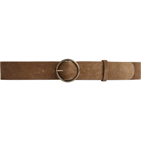 DEPECHE Suede belt Belts 007 Mud