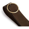 DEPECHE Suede belt Belts 008 Chocolate