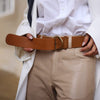 DEPECHE Suede belt Belts 014 Cognac