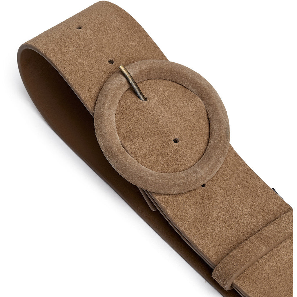 DEPECHE Suede belt Belts 011 Sand