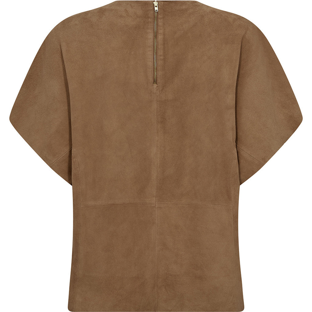 Depeche leather wear Suede blouse Blouse 007 Mud