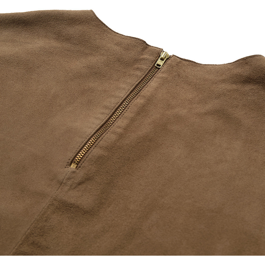 Depeche leather wear Suede blouse Blouse 007 Mud