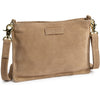 DEPECHE Suede clutch/crossover with stud details Small bag / Clutch 011 Sand