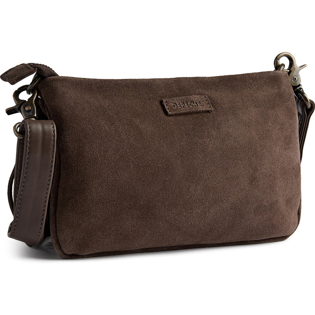 DEPECHE Suede clutch with fringes Clutch 217 Deer