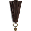 DEPECHE Suede keyhanger with long fringes Accessories 008 Chocolate
