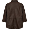 Depeche leather wear Tenna leather shirt Shirts 015 Brown
