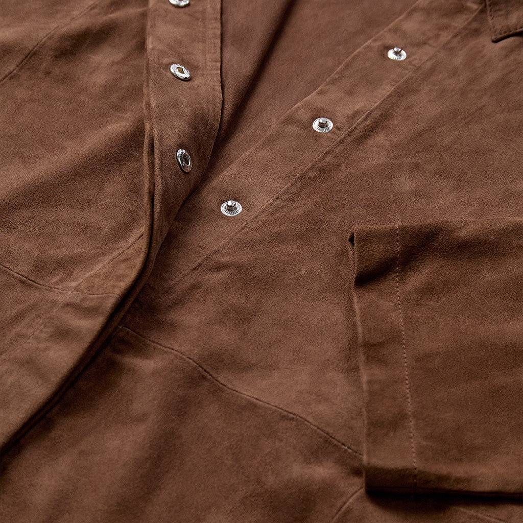 Depeche leather wear Tenna suede shirt Shirt 311 Wood